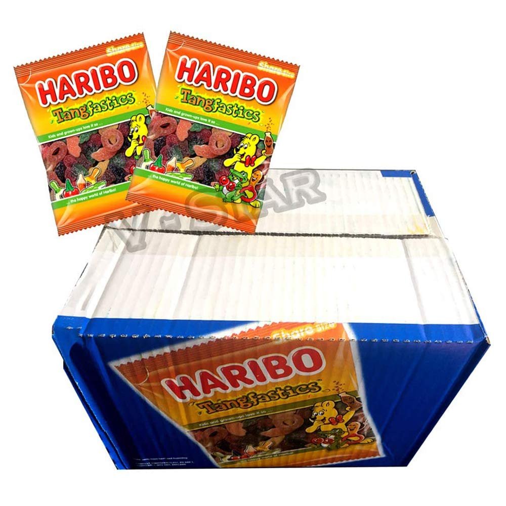 1 x Full Box of HARIBO Sweets (TANGFASTICS 160g (12 Packs))