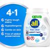 All Mighty Pacs Laundry Detergent, Free Clear for Sensitive Skin, Tub, 60 Count view 2