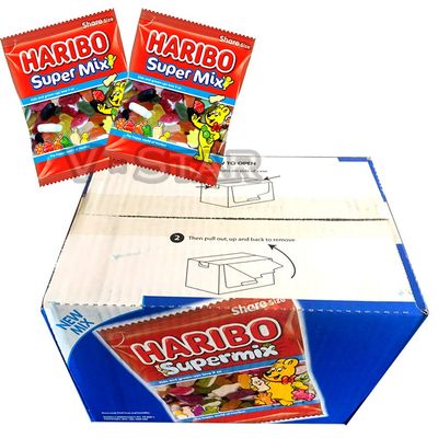 1 x FULL BOX OF HARIBO SWEETS (SUPER MIX 140g (12 Packs))