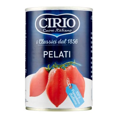 24 x Italian Peeled Tomatoes CIRIO 400 GR CAN of Juice Tomatoes 100%