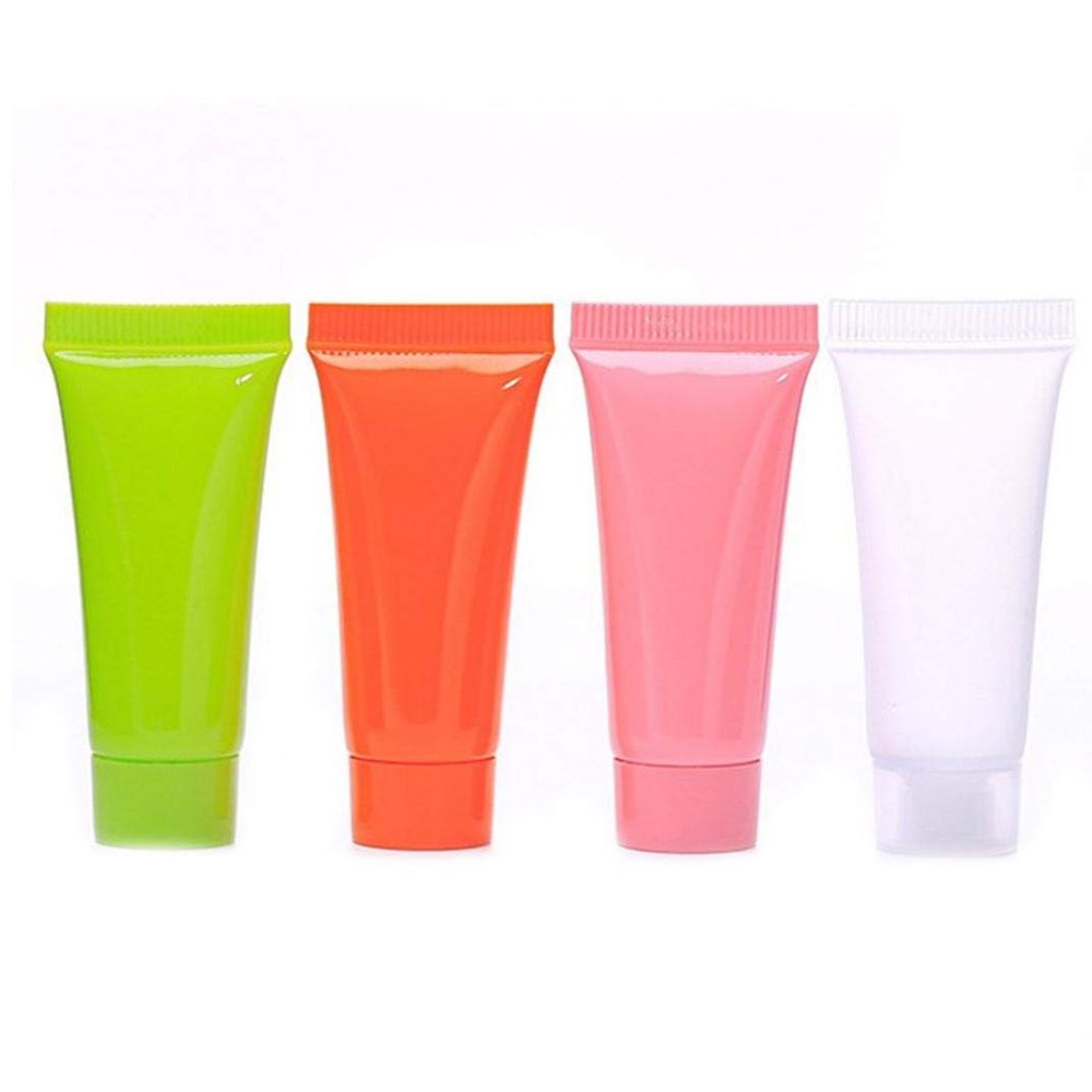6 Color Leak Proof Lotion Bottles 5ml Empty Squeeze-Bottle Refillable Plastic Containers Scope Shampoo Squeeze Bottle Cosmetic Makeup Liquid Container