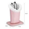 Fintie Plush Lined Eyeglasses Holder with Magnetic Base- Premium Vegan Leather Glasses Stand Case, Rose Gold, 5.51*3.94*3.54 view 2