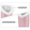 Fintie Plush Lined Eyeglasses Holder with Magnetic Base- Premium Vegan Leather Glasses Stand Case, Rose Gold, 5.51*3.94*3.54 view 3
