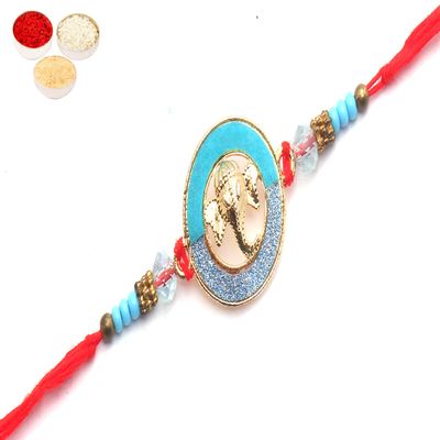 Ghasitaram Gifts Rakhi for Brother Rakhis Online- The Riddhi Siddhi Ganpati Blessings for my Brother Rakhi