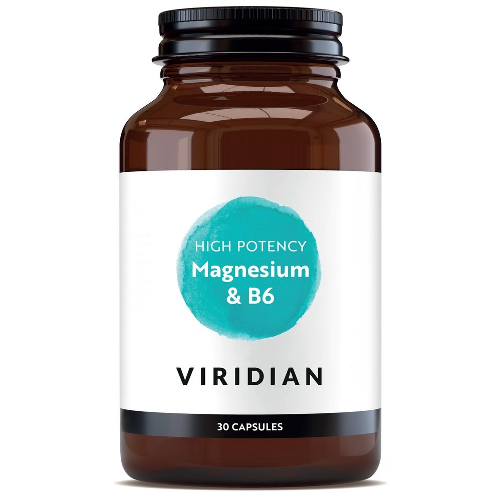 Viridian - High Potency Magnesium & B6  30 Vegan Capsules | Synergistic Magnesium and Vitamin B6 Formula | Supports Normal Energy, Muscle Function & Nervous System | 100% Active Ingredients