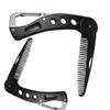 1PC Stainless Steel Beard Comb Folding Mustache Styling Comb Men'S Hair Grooming Kit Bag Beard Comb Multifunctional Bottle Opener view 1