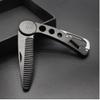 1PC Stainless Steel Beard Comb Folding Mustache Styling Comb Men'S Hair Grooming Kit Bag Beard Comb Multifunctional Bottle Opener view 2