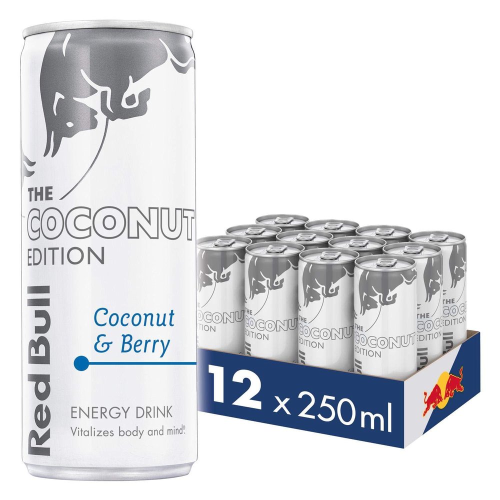Red Bull Energy Drink Coconut Editon Coconut & Berry 250ml, 12 Pack
