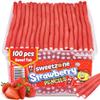Sweetzone Strawberry Pencils, Retro Sweets Tub, Candy Sticks, 100 pcs, Halal Sweet, Sweets Bulk, Gummy American Candies, UK British Candy Enthusiasts view 1