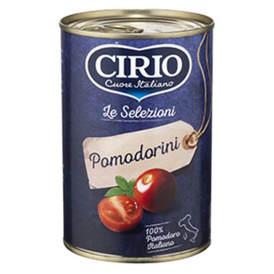 24 x Italian Cherry Tomatoes CIRIO 400 GR CAN Tomato Juice Tomato