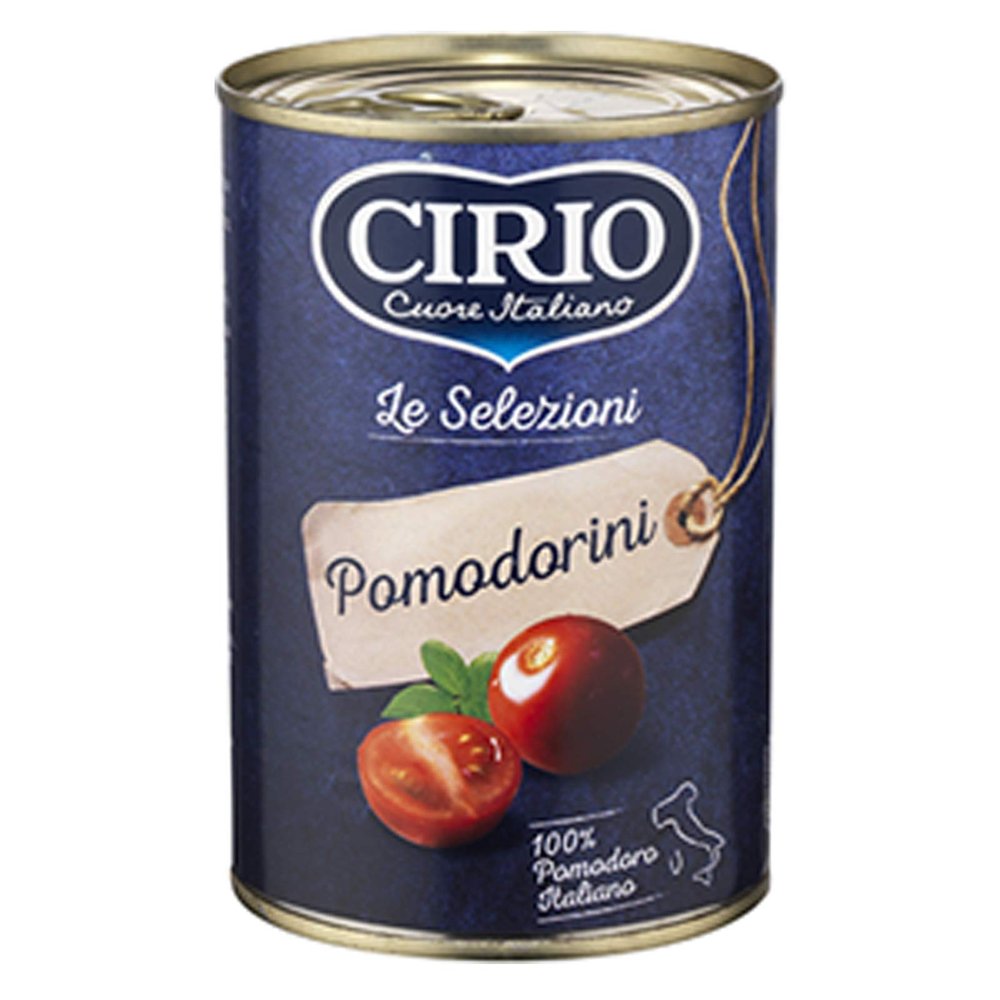 24 x Italian Cherry Tomatoes CIRIO 400 GR CAN Tomato Juice Tomato
