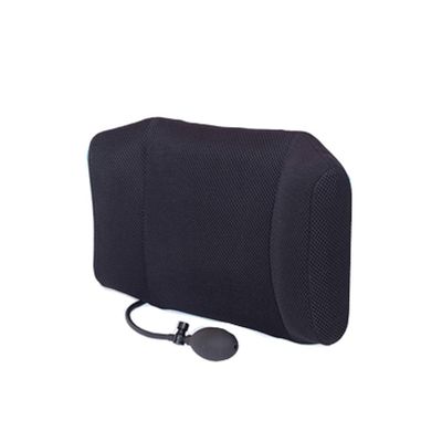 1Pcs Portable Inflatable Lumbar Support Cushion/Massage Pillow for Travel Office Car Camping to WAIS Back Pain Relief (Black)