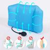 1Pcs Portable Inflatable Lumbar Support Cushion/Massage Pillow for Travel Office Car Camping to WAIS Back Pain Relief (Black) view 4