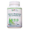 Calcium, Magnesium, Zinc & Vitamin D Supplement | Premium Multi-Vitamin Supplement | 365 Easy to Swallow Tablets (1 Year Supply) | Multimineral with Calcium Immune Booster |Osteo Supplements view 1