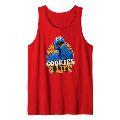 Sesame Street Cookie Monster Cookies 4 Life Tank Top