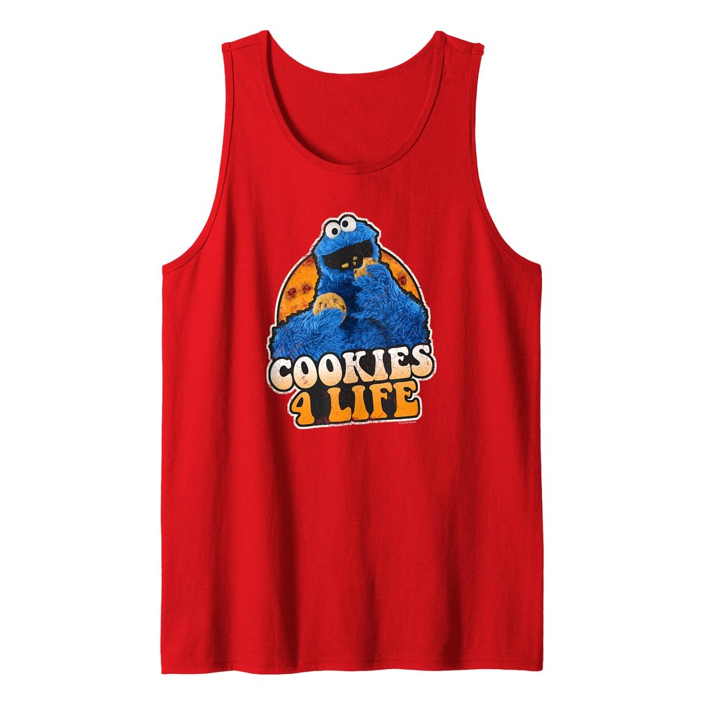 Sesame Street Cookie Monster Cookies 4 Life Tank Top