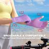 2 Pairs Compression Gloves Arthritis Gloves, Fingerless Gloves for Women & Men,Gloves for Rheumatoid & Osteoarthritis (Pink, Small-2 Pairs) view 2