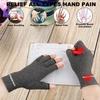 2 Pairs Compression Gloves Arthritis Gloves, Fingerless Gloves for Women & Men,Gloves for Rheumatoid & Osteoarthritis (Pink, Small-2 Pairs) view 4
