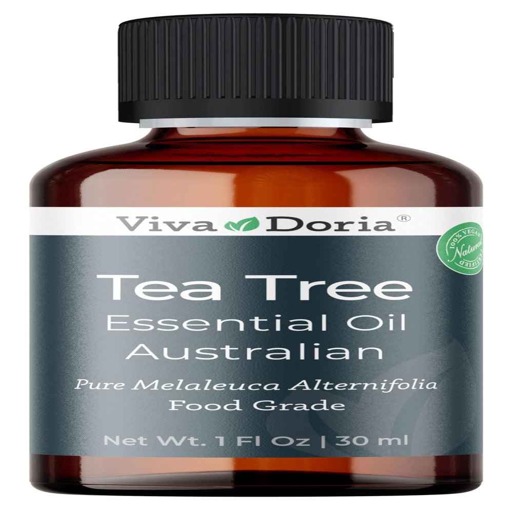 Viva Doria 100% Pure Australian Tea Tree Essential Oil, Undiluted, Food Grade, 30 mL (1 Fluid Ounce)