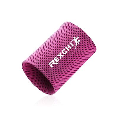 1Pcs Reflective Breathable Compression Wristband - Sport Support for Carpal Tunnel Pain Relief, Arthritis, Tendonitis (Rose Red,M)