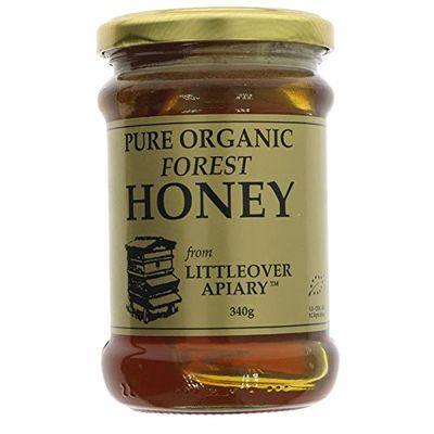 Littleover Apiaries Organic Forest Honey 340g (Pack of 6)