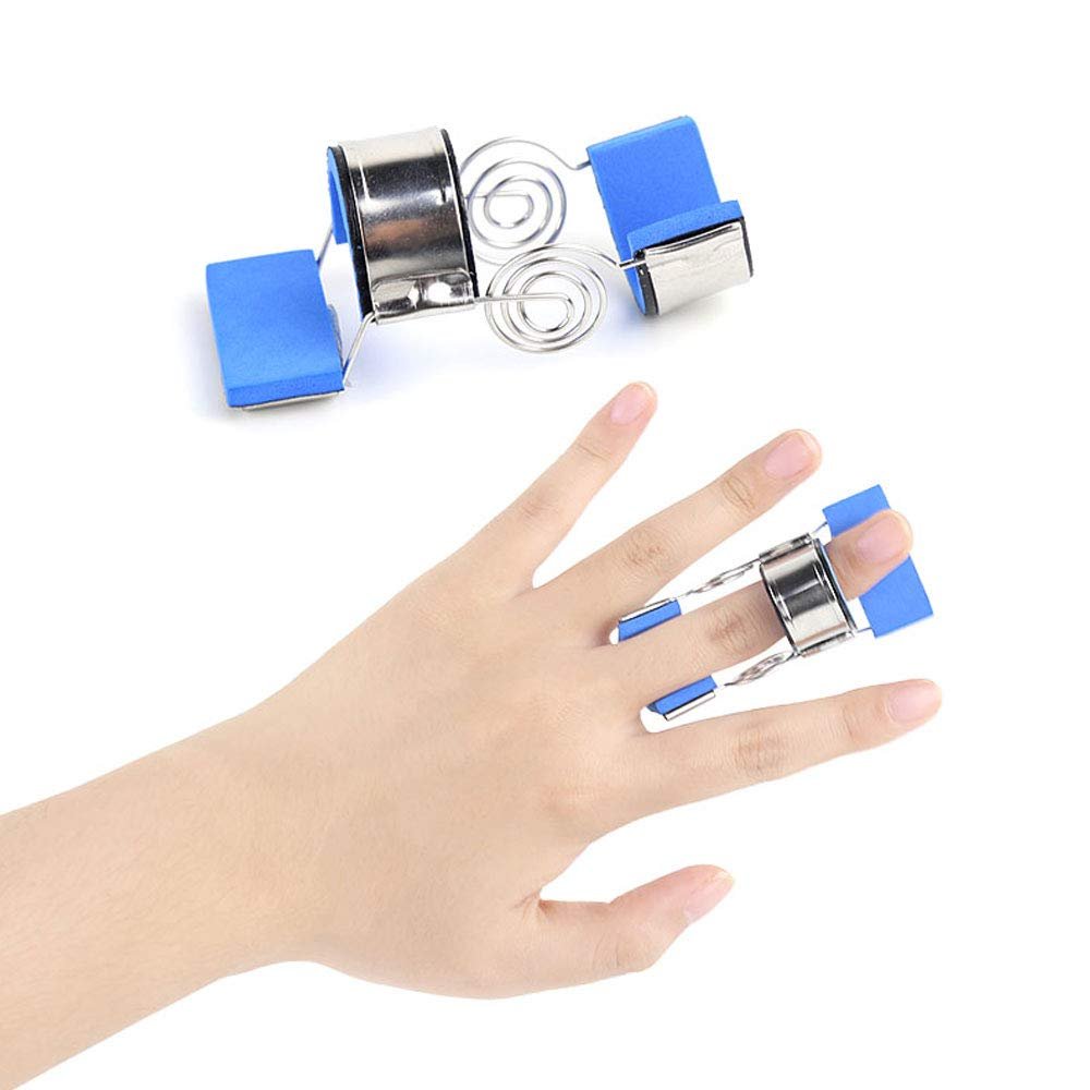 1Pcs Adjustable EVA Finger Fixed Splint Finger Fracture Fixation Brace for Finger Pain Relief Finger Extension Splint (M)