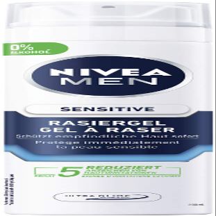Nivea Men Sensitive Shaving Gel for a Smooth and Gentle Shaving Gel for Men 6 x 200 ml