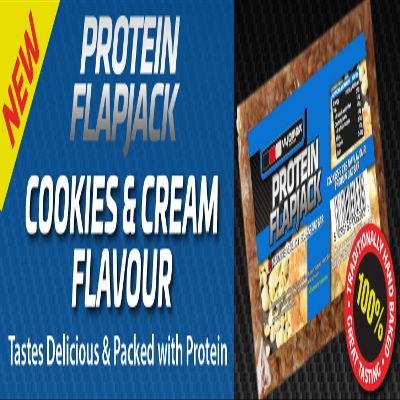 Vyomax Nutrition Cookies & Cream Protein Flapjack 100 g - Pack de 12