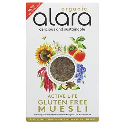 Alara Gluten Free Active Life Organic Muesli 250g-6 Pack