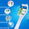 16 Pack Replacement Toothbrush Heads Compatible with Philips Sonicare Electric Toothbrush. 8er White and 8er Black view 2