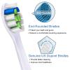 16 Pack Replacement Toothbrush Heads Compatible with Philips Sonicare Electric Toothbrush. 8er White and 8er Black view 3