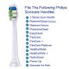 16 Pack Replacement Toothbrush Heads Compatible with Philips Sonicare Electric Toothbrush. 8er White and 8er Black view 4