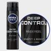 NIVEA MEN Deep Control Shaving Gel in Pack of 6 (6 x 200 ml), Shaving Gel for a Comfortable Shave, Shaving Gel for Men with Black Carbon view 4