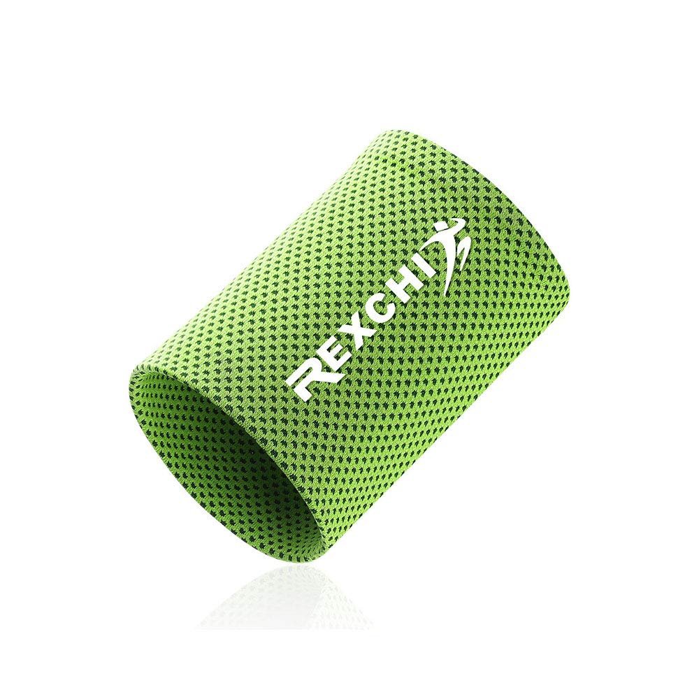 1Pcs Reflective Breathable Compression Wristband - Sport Support for Carpal Tunnel Pain Relief, Arthritis, Tendonitis (Green,S)