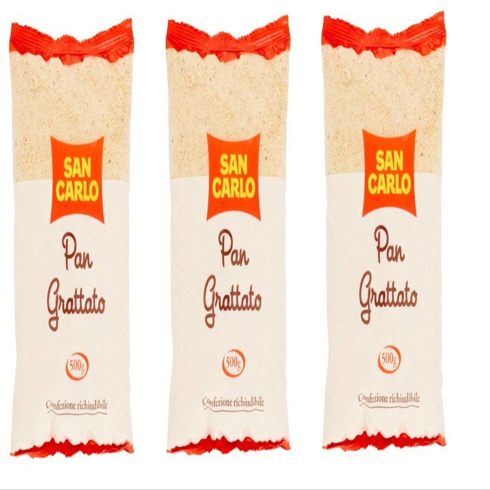 3X San Carlo PanGrattato breadcrumbs White Bread Crunchy Bread to Make 500 g