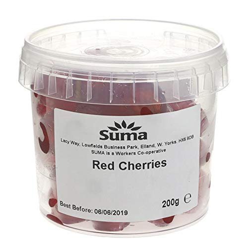 Suma Cherries Glace - Bright Red - Natural Colouring SO2 200g-6 Pack