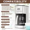 KEEPOW Reusable Coffee Filter Replacement 8-12 Cup, Compatible with Ninja & Cuisinart Coffee Makers, #4 Cone Gold Tone Coffee Filter Basket view 3