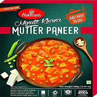 Haldiram's Minute Khana- Ready to Eat- Mutter Paneer-300G