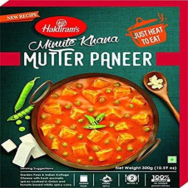 Haldiram's Minute Khana- Ready to Eat- Mutter Paneer-300G