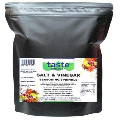 Salt and Vinegar Seasoning/Sprinkle 1kg Resealable Pouch