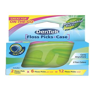 DenTek On The Go Floss Picks & Cases 2'S