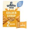 Quaker Porridge To Go Breakfast Bar Golden Syrup 2 x 55 g (Case of 6) view 1