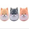 2 Pack Cute Contact Lens Cases, Shiba Inu Contact Lens Soak Storage Box, Portable Cartoon Contact Lens Holder with Mirror Tweezers for Travel Kit (Yellow) view 1