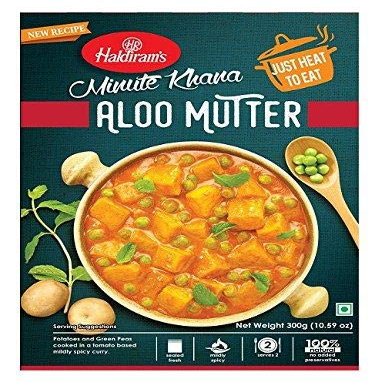 Haldiram's Minute Khana- Ready to Eat - Aloo Mutter- 300G