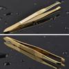 1PCS Eyebrow Tweezers,Professional Gold-Plated Stainless Steel Eyebrow Tweezers view 2