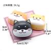 2 Pack Cute Contact Lens Cases, Shiba Inu Contact Lens Soak Storage Box, Portable Cartoon Contact Lens Holder with Mirror Tweezers for Travel Kit (Orange) view 2
