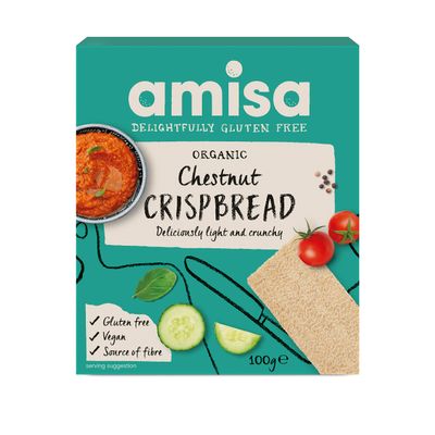 Amisa Chestnut Crispbread 100g (Pack of 12)