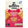 Quaker Porridge To Go Breakfast Bar Strawberry Raspberry and Cranberry 2 x 55 g (Case of 6) view 3