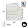 Quick Dam WUBM-10 Absorbent Drip Mats, White, 10 Pack view 3