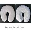 ZMDREAM Pack of 75 Headrest Covers Fitted Disposable Massage Face Rest Cradle Covers White & Black view 2